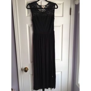 Black Lace Maxi Dress